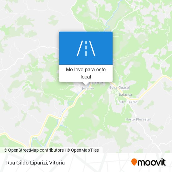 Rua Gildo Liparizi mapa