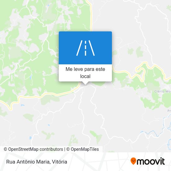 Rua Antônio Maria mapa