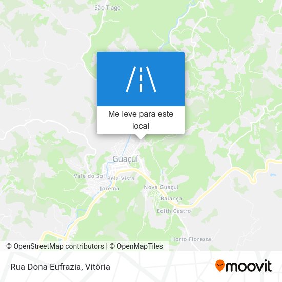 Rua Dona Eufrazia mapa