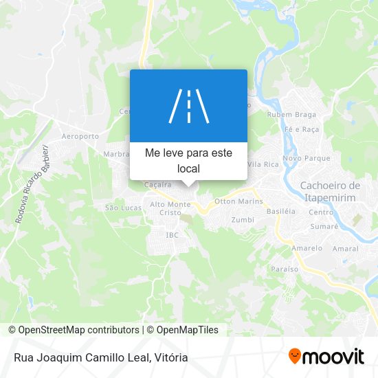 Rua Joaquim Camillo Leal mapa