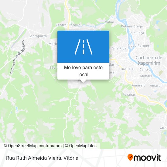 Rua Ruth Almeida Vieira mapa