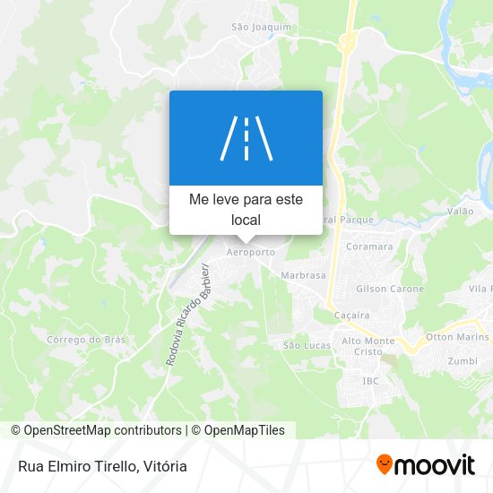 Rua Elmiro Tirello mapa