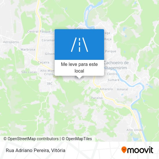 Rua Adriano Pereira mapa