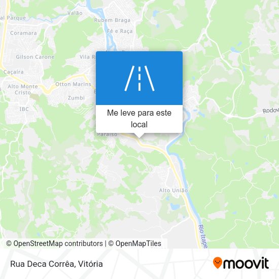 Rua Deca Corrêa mapa