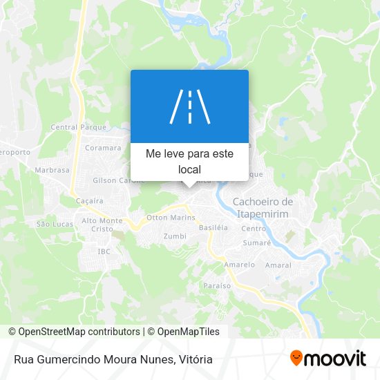 Rua Gumercindo Moura Nunes mapa