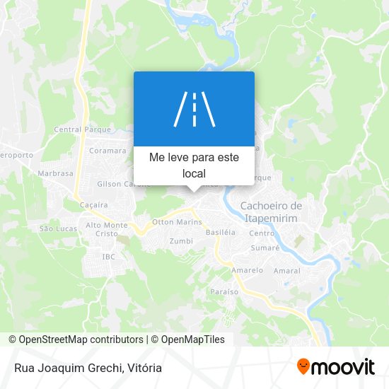 Rua Joaquim Grechi mapa