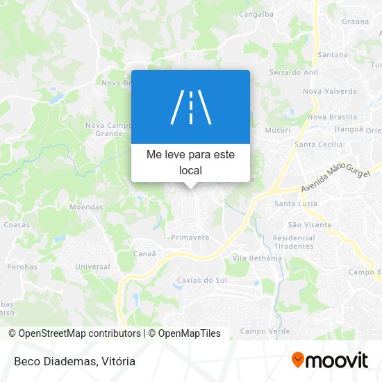 Beco Diademas mapa