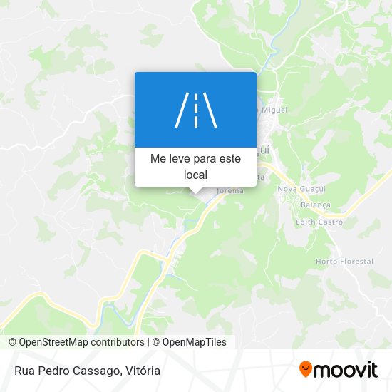 Rua Pedro Cassago mapa