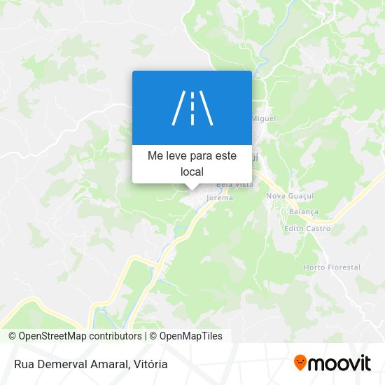 Rua Demerval Amaral mapa