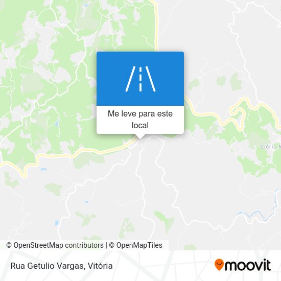 Rua Getulio Vargas mapa