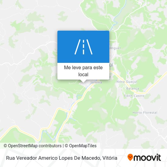 Rua Vereador Americo Lopes De Macedo mapa