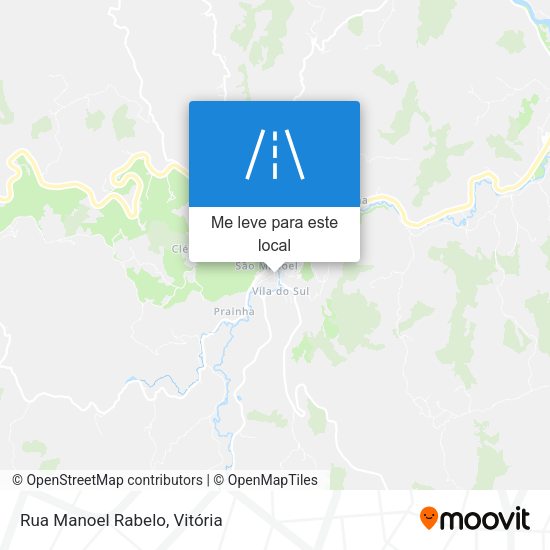 Rua Manoel Rabelo mapa