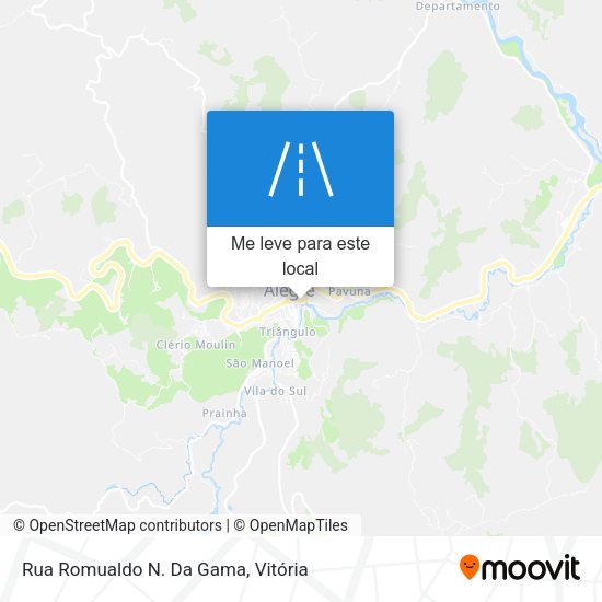 Rua Romualdo N. Da Gama mapa