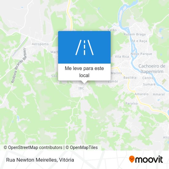 Rua Newton Meirelles mapa