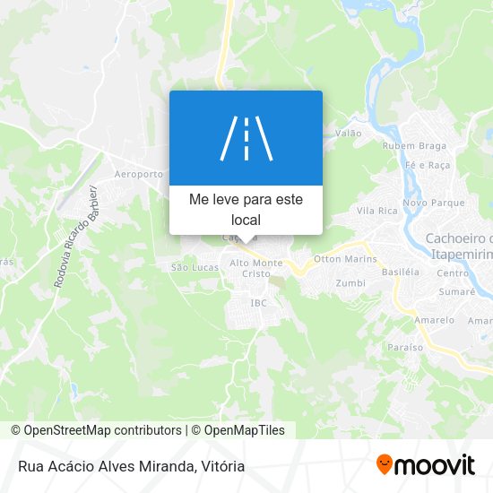 Rua Acácio Alves Miranda mapa