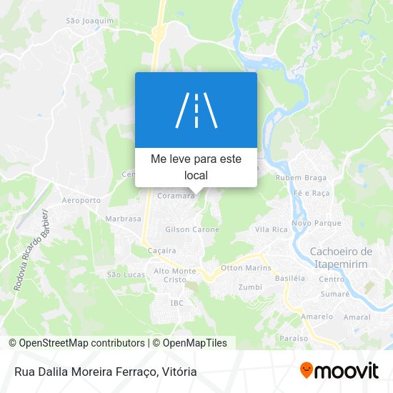 Rua Dalila Moreira Ferraço mapa