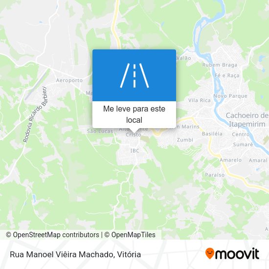 Rua Manoel Viêira Machado mapa