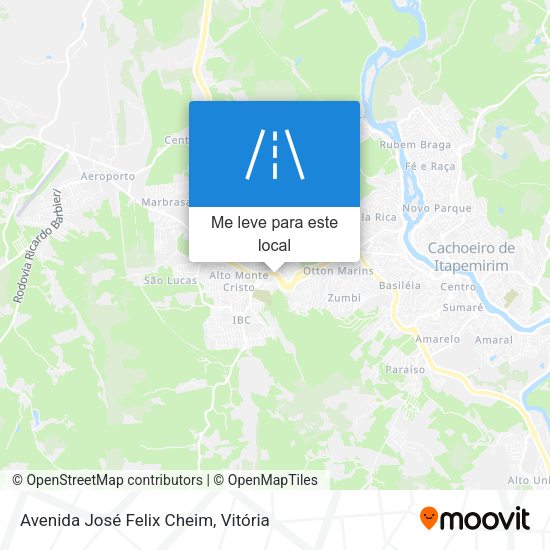 Avenida José Felix Cheim mapa