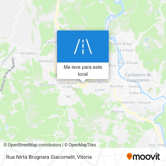 Rua Nirta Brugnara Giacomelli mapa