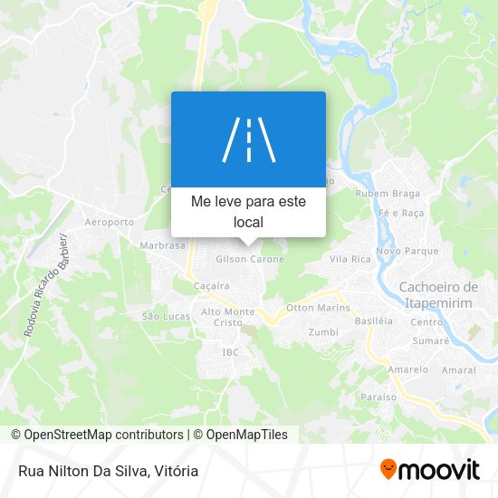Rua Nilton Da Silva mapa