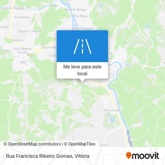 Rua Francisca Ribeiro Gomes mapa