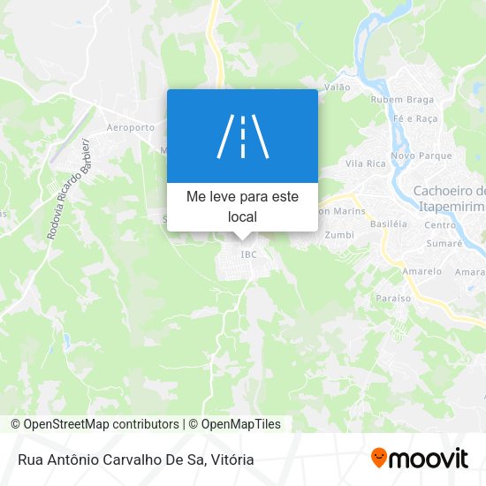 Rua Antônio Carvalho De Sa mapa