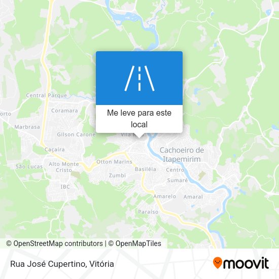 Rua José Cupertino mapa