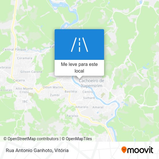 Rua Antonio Ganhoto mapa