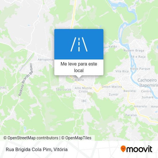 Rua Brigida Cola Pim mapa
