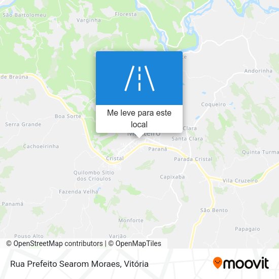 Rua Prefeito Searom Moraes mapa
