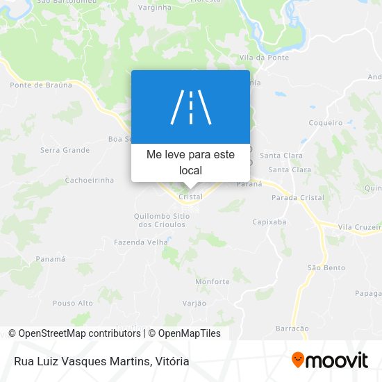 Rua Luiz Vasques Martins mapa