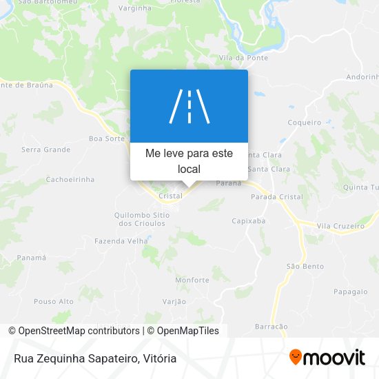 Rua Zequinha Sapateiro mapa