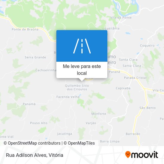 Rua Adilson Alves mapa