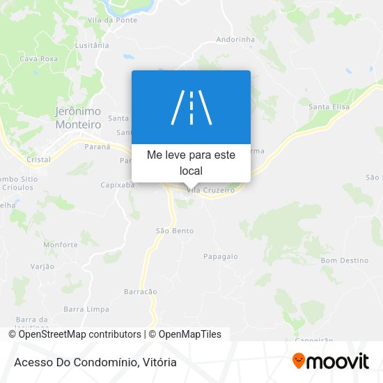 Acesso Do Condomínio mapa