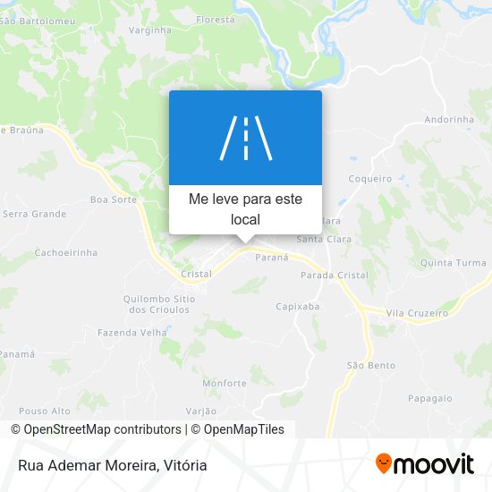 Rua Ademar Moreira mapa