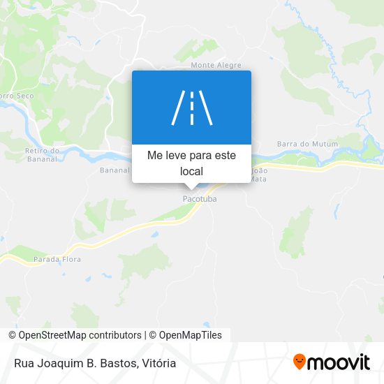 Rua Joaquim B. Bastos mapa
