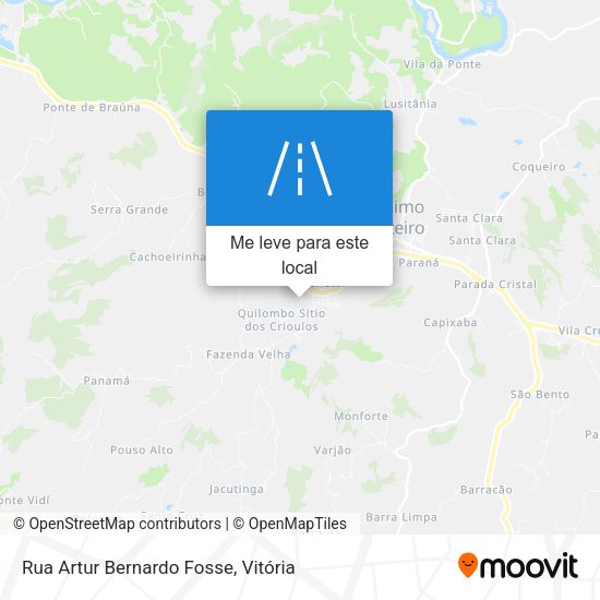 Rua Artur Bernardo Fosse mapa