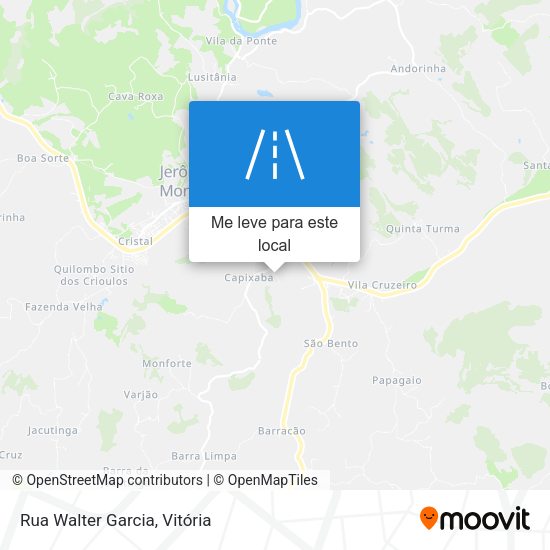 Rua Walter Garcia mapa