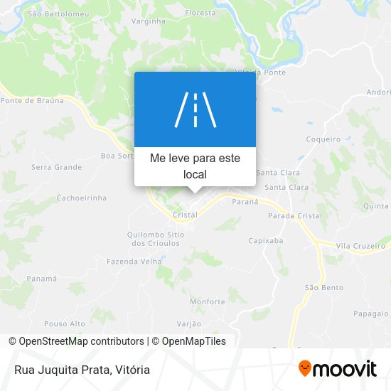 Rua Juquita Prata mapa