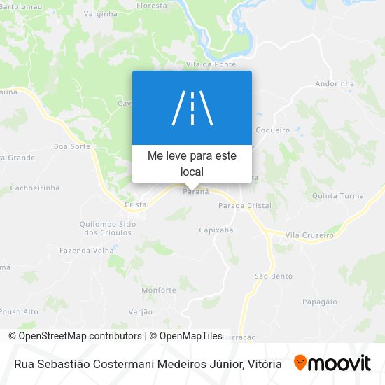 Rua Sebastião Costermani Medeiros Júnior mapa