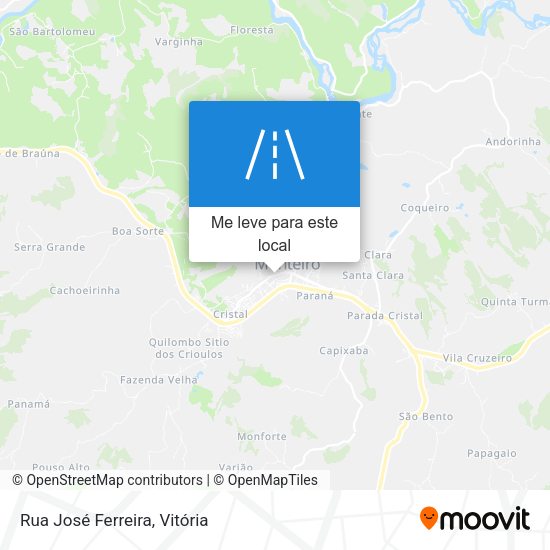 Rua José Ferreira mapa