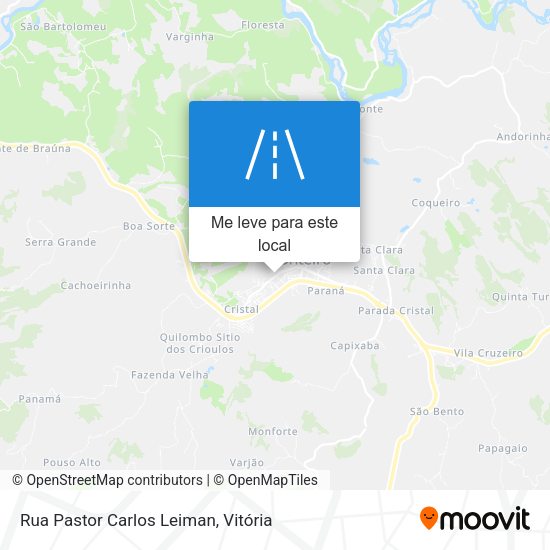 Rua Pastor Carlos Leiman mapa