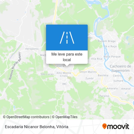 Escadaria Nicanor Belonha mapa