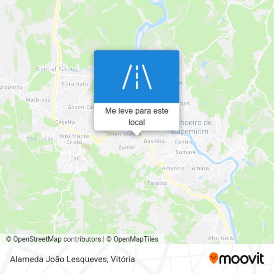 Alameda João Lesqueves mapa