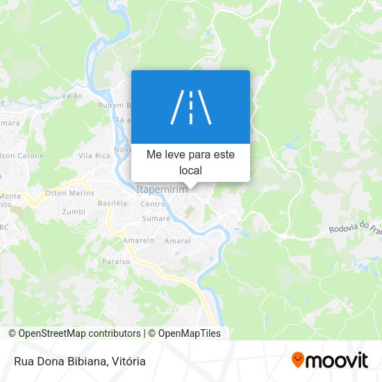 Rua Dona Bibiana mapa