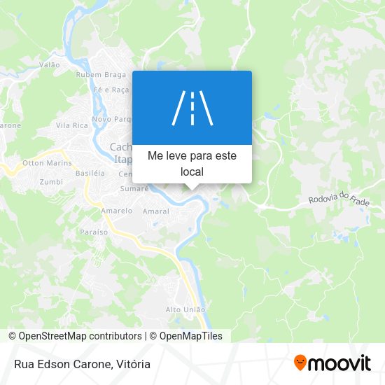 Rua Edson Carone mapa