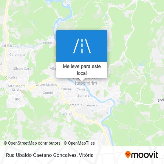 Rua Ubaldo Caetano Goncalves mapa