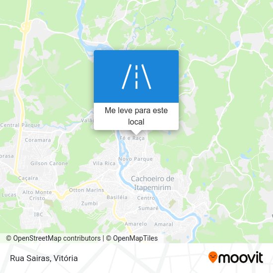 Rua Sairas mapa