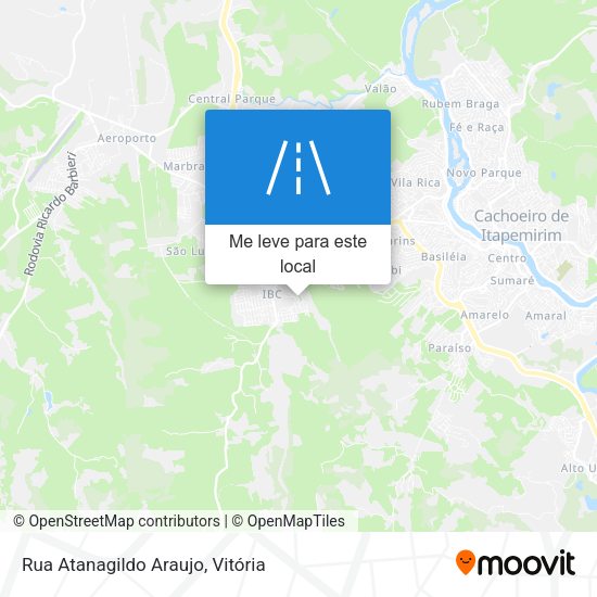 Rua Atanagildo Araujo mapa