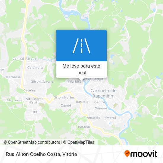 Rua Ailton Coelho Costa mapa